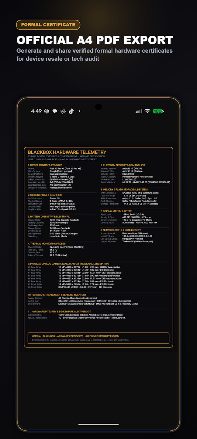 BlackBox: Device Info — Ukážka 6