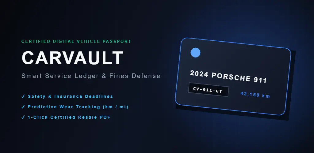 CarVault — Digitálna servisná knižka