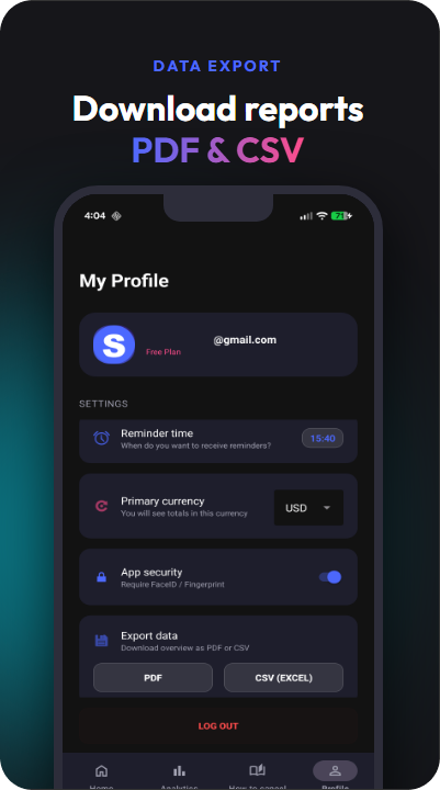 SubManager: Track & Save Money — Ukážka 8